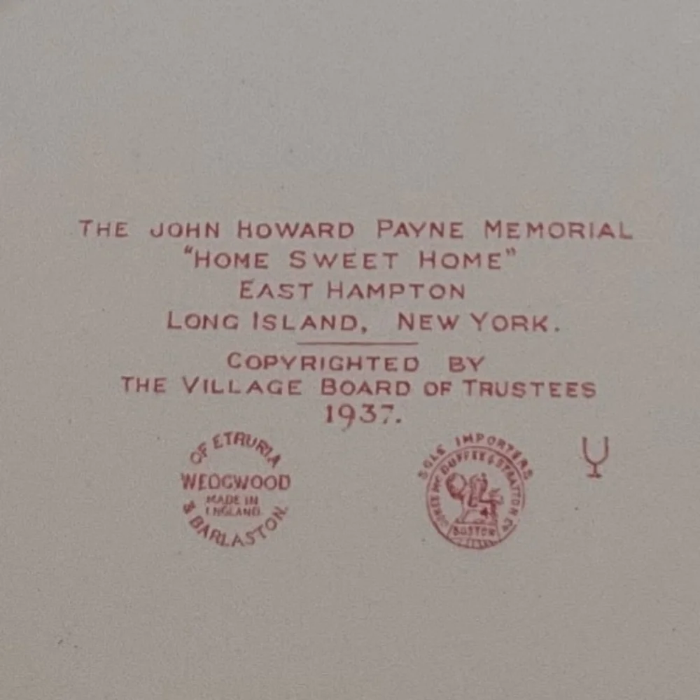Wedgewood dinner plate,  Home Sweet Home scene- circa 1937 - Picture 2 of 2